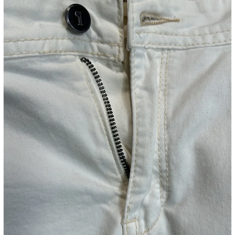 Anthropologie Pilcro Lightweight Stretch Cotton Chinos‎ Ivory Women's Size 32
